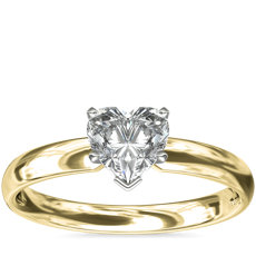 Classic Comfort Fit Solitaire Engagement Ring in 18k Yellow Gold (2.5mm)